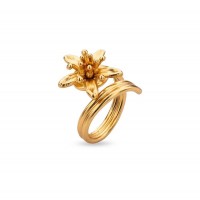 Money tree Ring statement,  24K Gold vermeil on sterling silver  