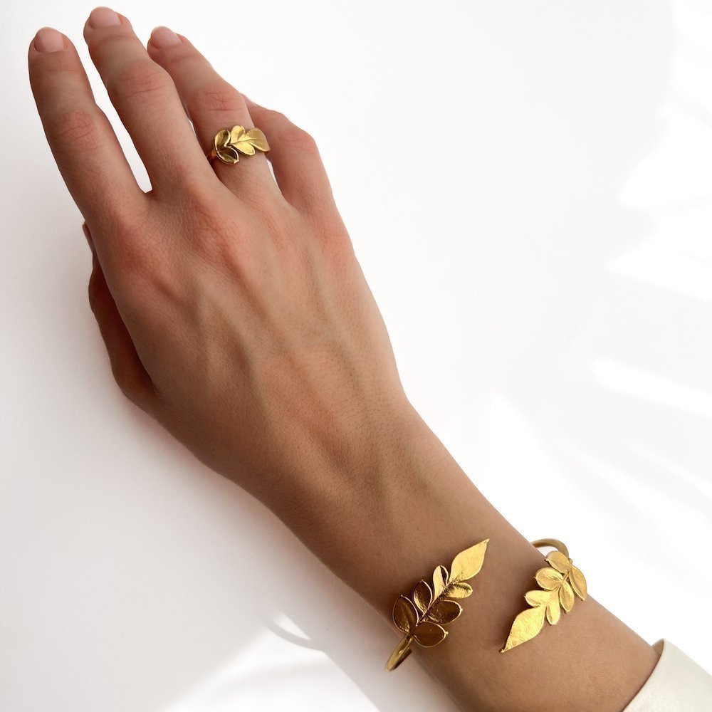 Memories Jasmine Ring   24K Gold vermeil on sterling silver  