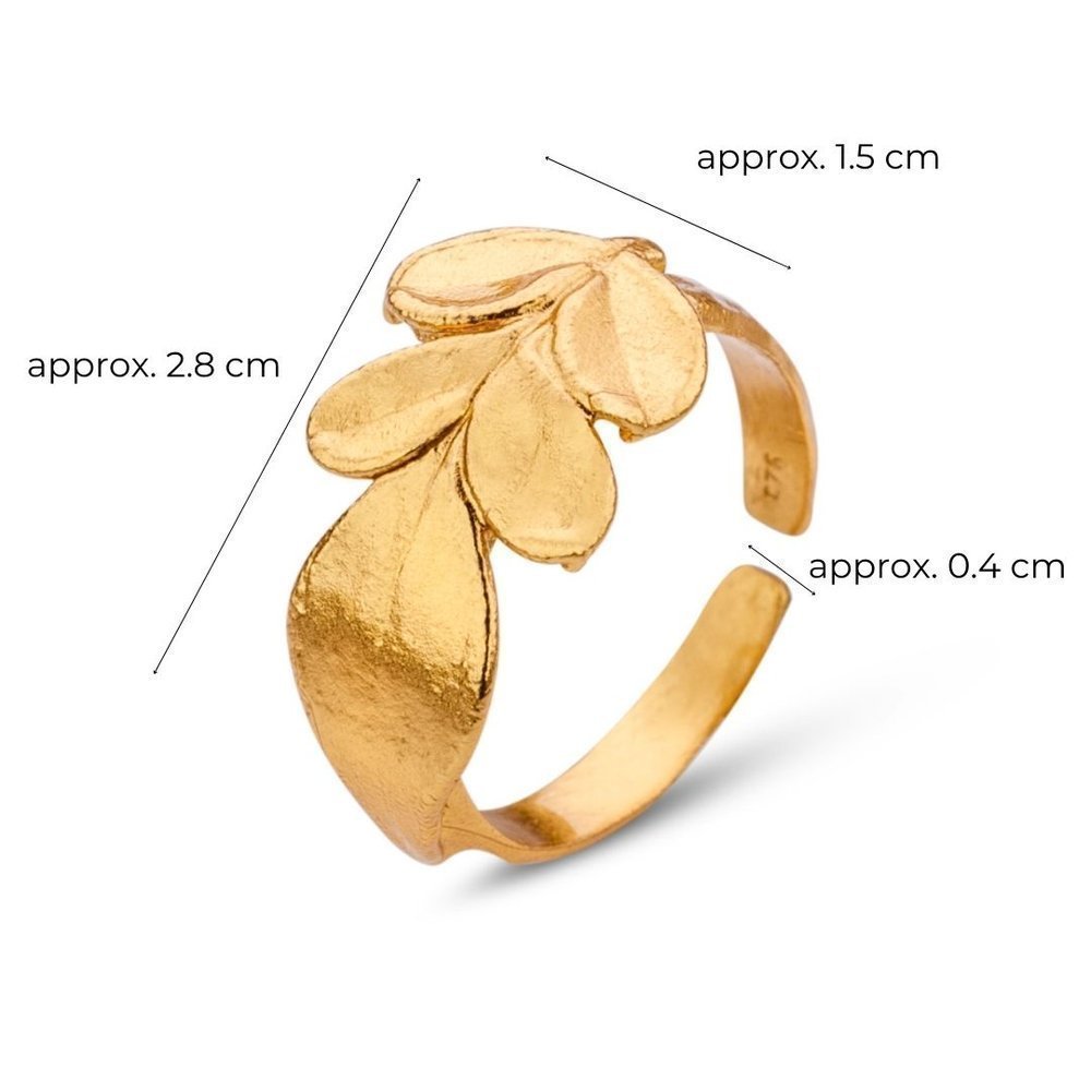 Memories Jasmine Ring   24K Gold vermeil on sterling silver  