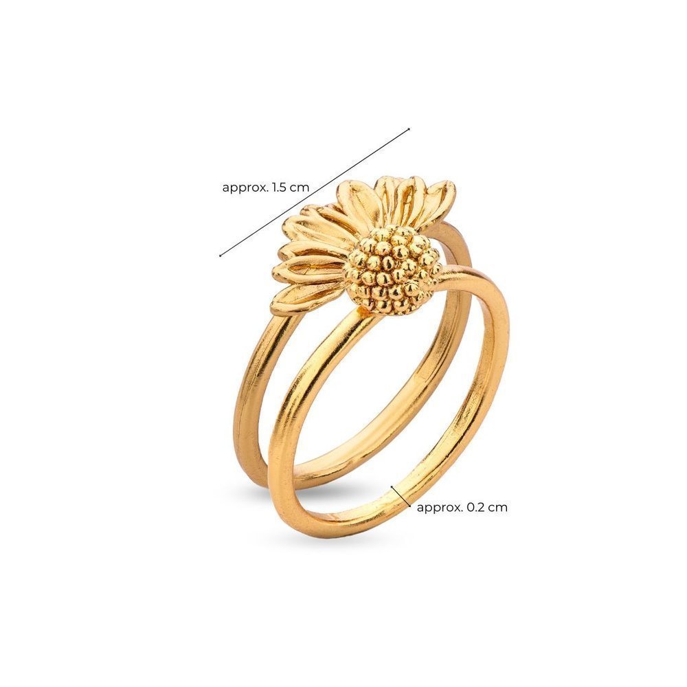Daisy Ring   24K Gold vermeil on sterling silver  
