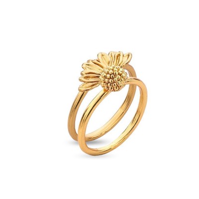 Daisy Ring   24K Gold vermeil on sterling silver  
