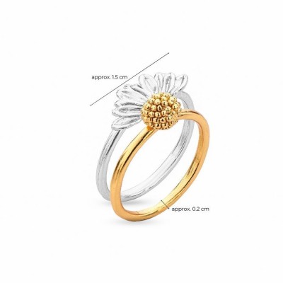 Daisy Field Daisy Ring   24K Gold and sterling silver  