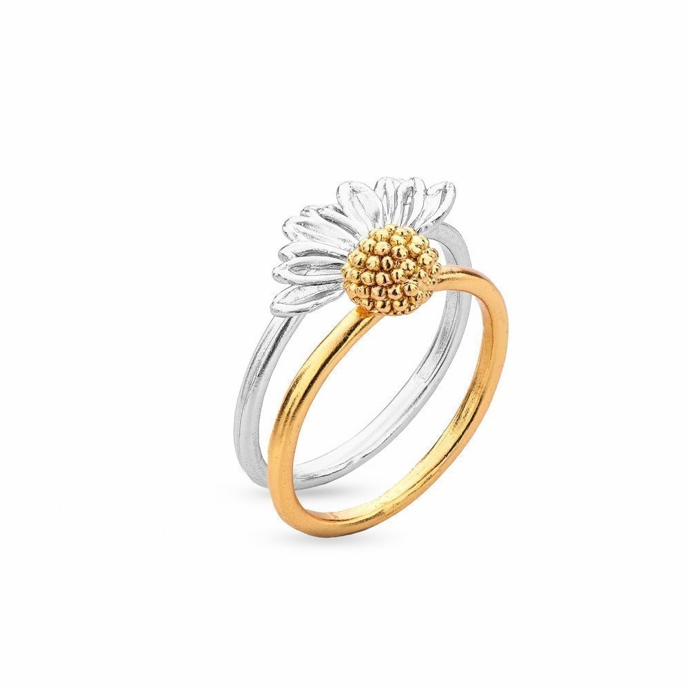 Daisy Field Daisy Ring   24K Gold and sterling silver  