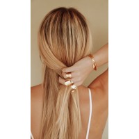 Simplicity Ring statement, with wide base, 24K Gold vermeil on sterling silver  