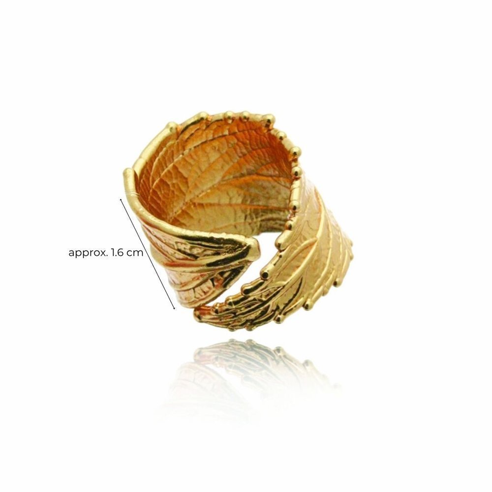 Simplicity Ring statement, with wide base, 24K Gold vermeil on sterling silver  