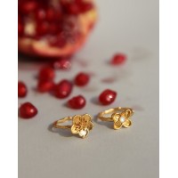 Phillis Ring  with narrow twig base, 24K Gold vermeil on sterling silver  