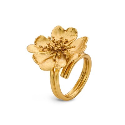 Anassa Rose Ring statement,   24K Gold vermeil on sterling silver   Anassa Rose Ring statement,   24K Gold vermeil on sterling silver