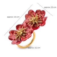 Bella Rose Ring statement,  24K Gold vermeil on sterling silver  