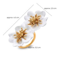 Bella Rose Ring statement,  24K Gold vermeil on sterling silver  