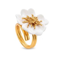 Bella Rose Ring statement,  24K Gold vermeil on sterling silver  