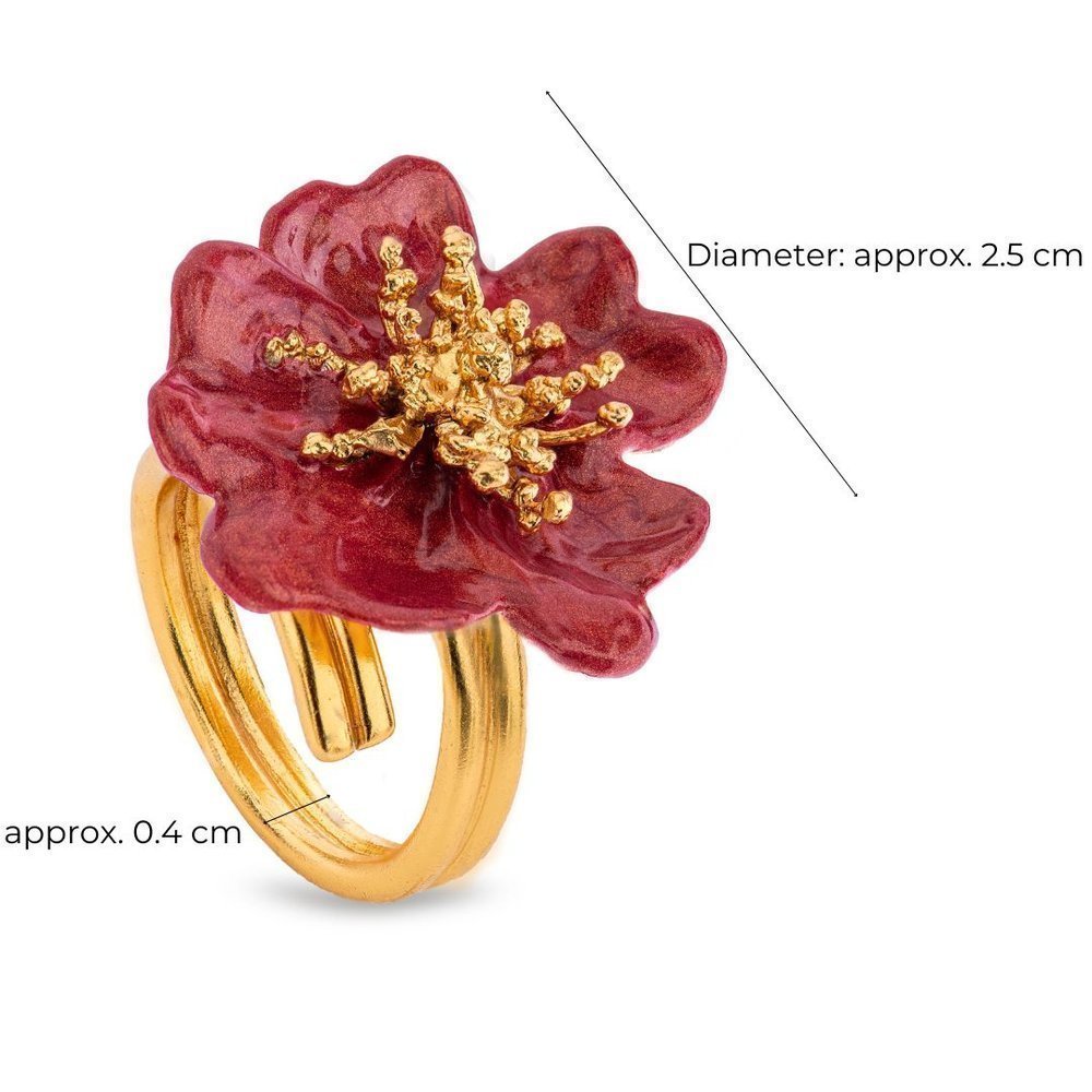 Bella Rose Ring statement,  24K Gold vermeil on sterling silver  