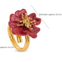 Bella Rose Ring statement,  24K Gold vermeil on sterling silver  