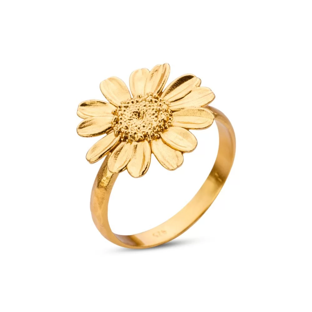Thallo Ismini Daisy Ring 24K Gold vermeil on sterling silver