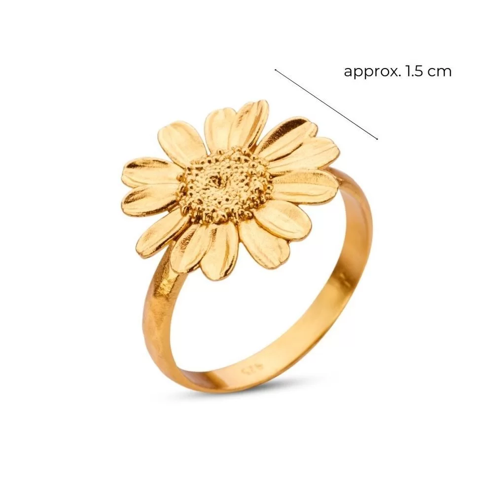 Thallo Ismini Daisy Ring 24K Gold vermeil on sterling silver