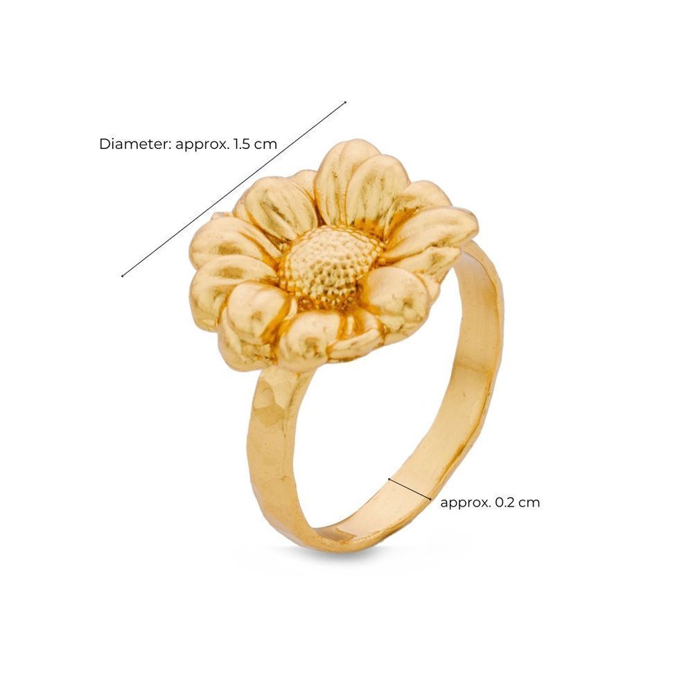 Phillis Daisy Ring   24K Gold vermeil on sterling silver  