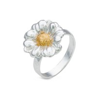 Phillis Daisy Ring   24K Gold and sterling silver  