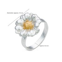 Phillis Daisy Ring   24K Gold and sterling silver  