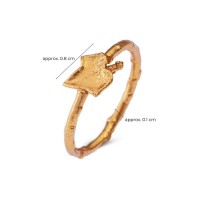 Miniature Ivy Ring mini with narrow twig base, 24K Gold vermeil on sterling silver  