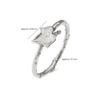 Miniature Ivy Ring mini with narrow twig base, Sterling silver  