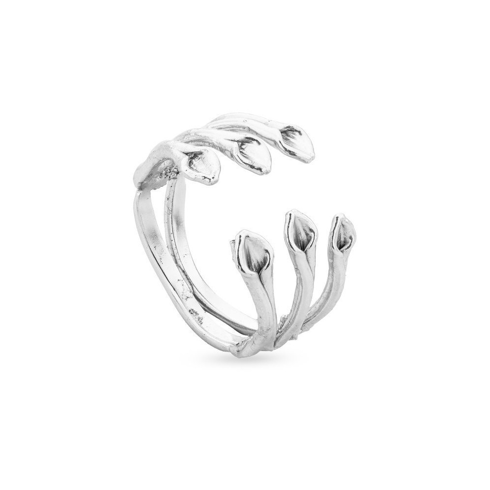 Heliostalida Ring geometric,  Sterling silver  