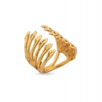 Heliostalida Ring geometric, statement,  24K Gold vermeil on sterling silver  