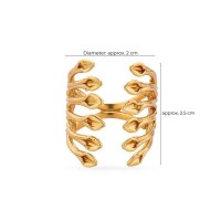 Heliostalida Ring geometric, statement,  24K Gold vermeil on sterling silver  