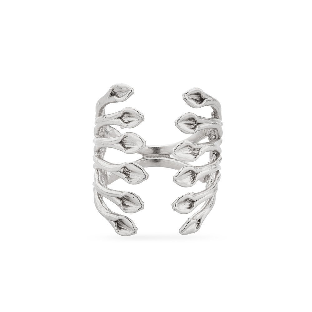 Heliostalida Ring geometric, statement,  Sterling silver  