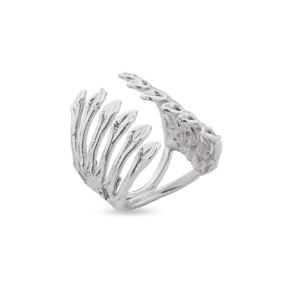 Heliostalida Ring geometric, statement,  Sterling silver  