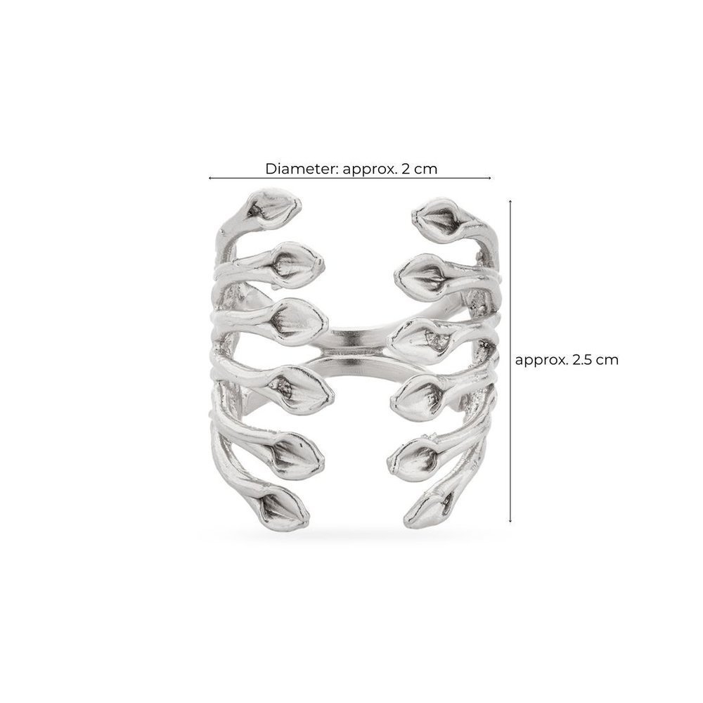 Heliostalida Ring geometric, statement,  Sterling silver  