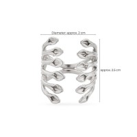 Heliostalida Ring geometric, statement,  Sterling silver  