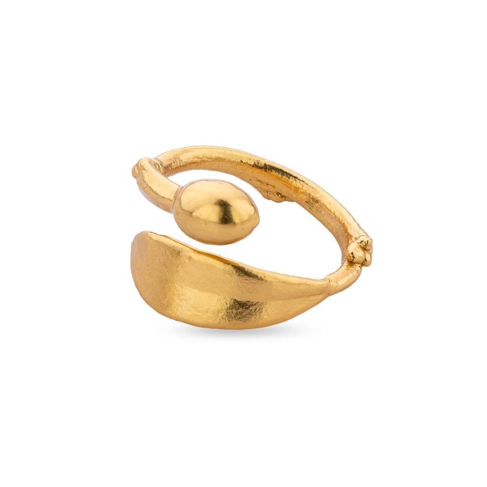 Athena Olive Ring   24K Gold vermeil on sterling silver  