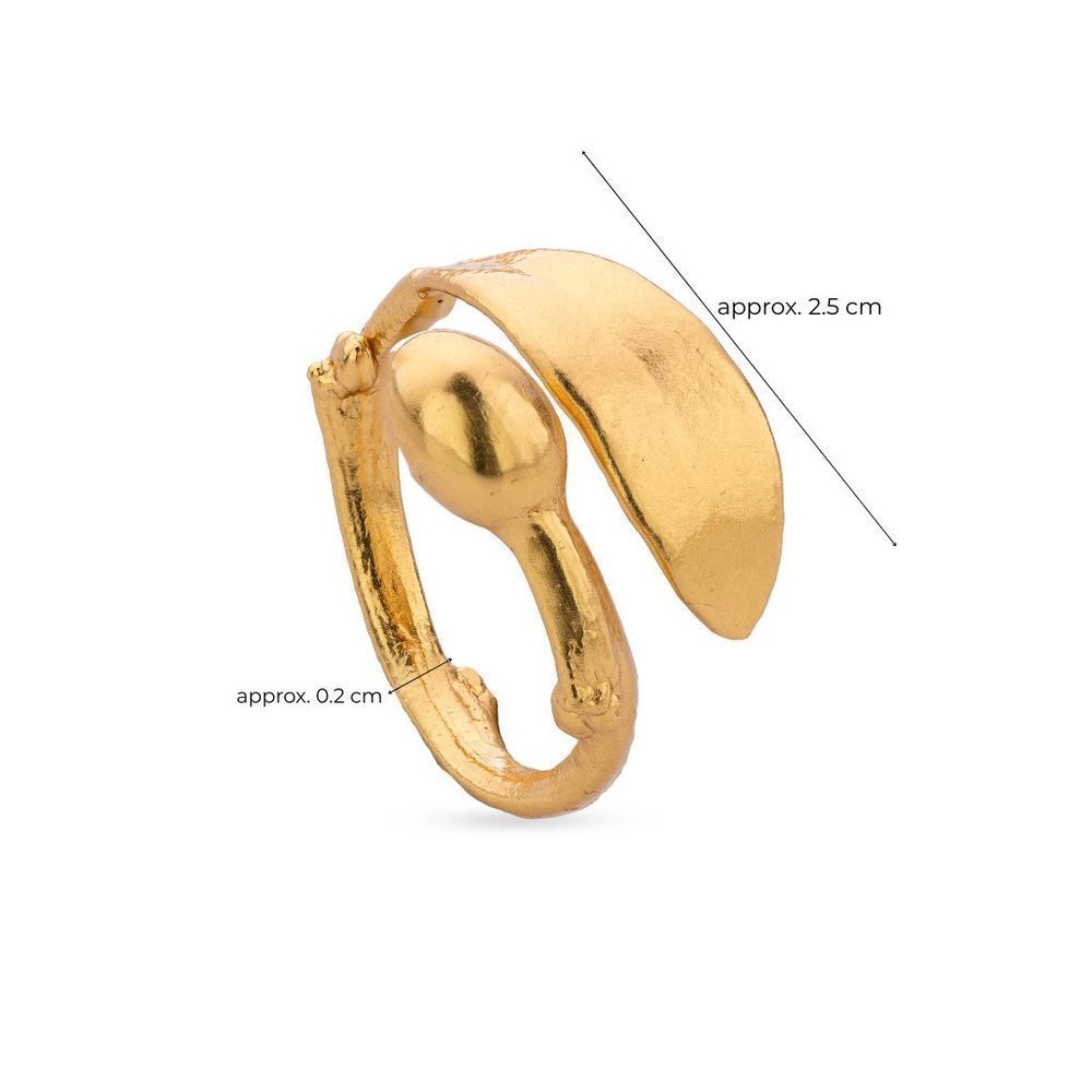 Athena Olive Ring   24K Gold vermeil on sterling silver  