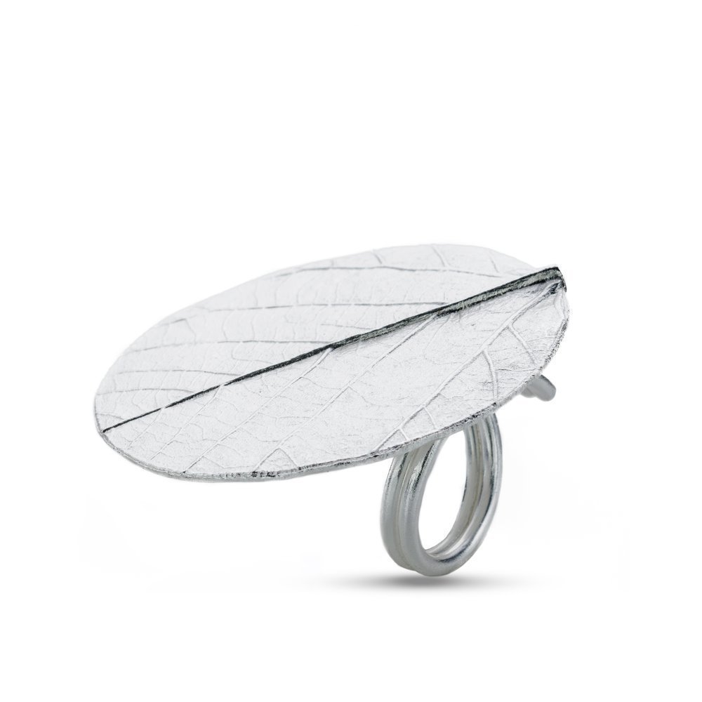 Niso Ring geometric, statement,  Sterling silver  