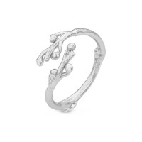 Miniature Ring mini with narrow twig base, Sterling silver  