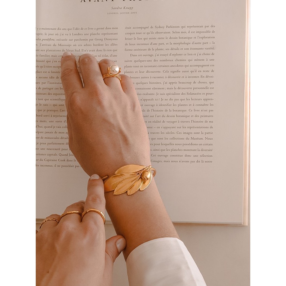 Erato Ring geometric,  24K Gold vermeil on sterling silver  