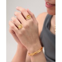 Polytimo Daisy Ring   24K Gold vermeil on sterling silver  