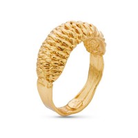 Lotida Holly tree Ring geometric, statement,  24K Gold vermeil on sterling silver  