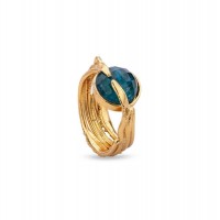 Kerasia Ring statement,  24K Gold vermeil on sterling silver  