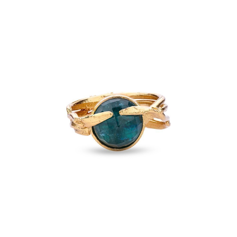 Kerasia Ring statement,  24K Gold vermeil on sterling silver  