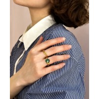 Kerasia Ring statement,  24K Gold vermeil on sterling silver  