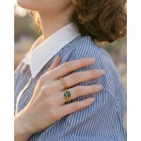Kerasia Ring statement,  24K Gold vermeil on sterling silver  