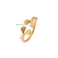 Pnoe Ring mini with narrow twig base, 24K Gold vermeil on sterling silver  