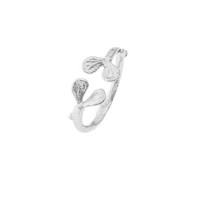 Pnoe Ring mini with narrow twig base, Sterling silver  
