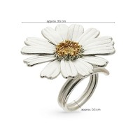 Daisy Field Daisy Ring statement,  24K Gold and sterling silver  