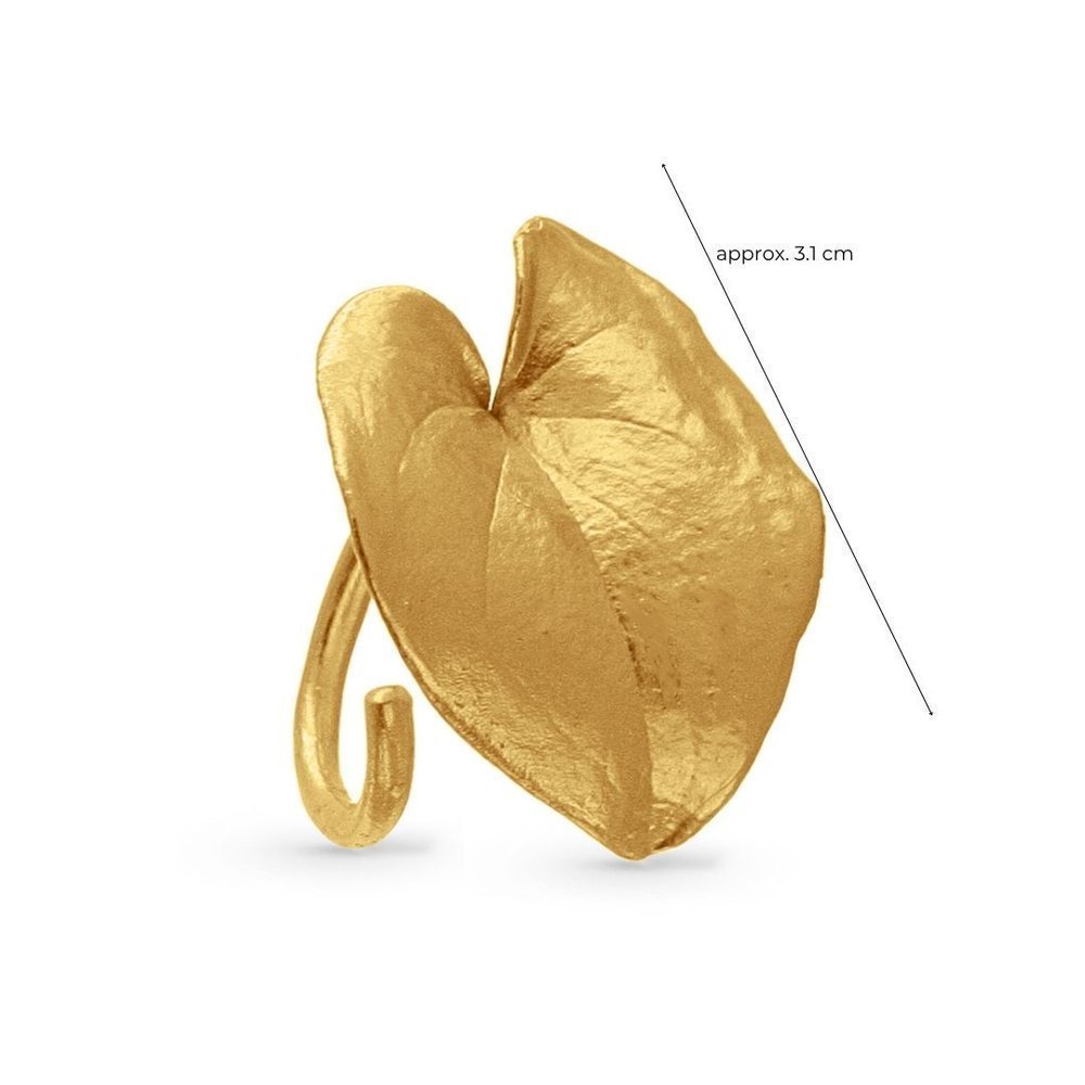 Ianira Ring statement, with narrow twig base, 24K Gold vermeil on sterling silver  