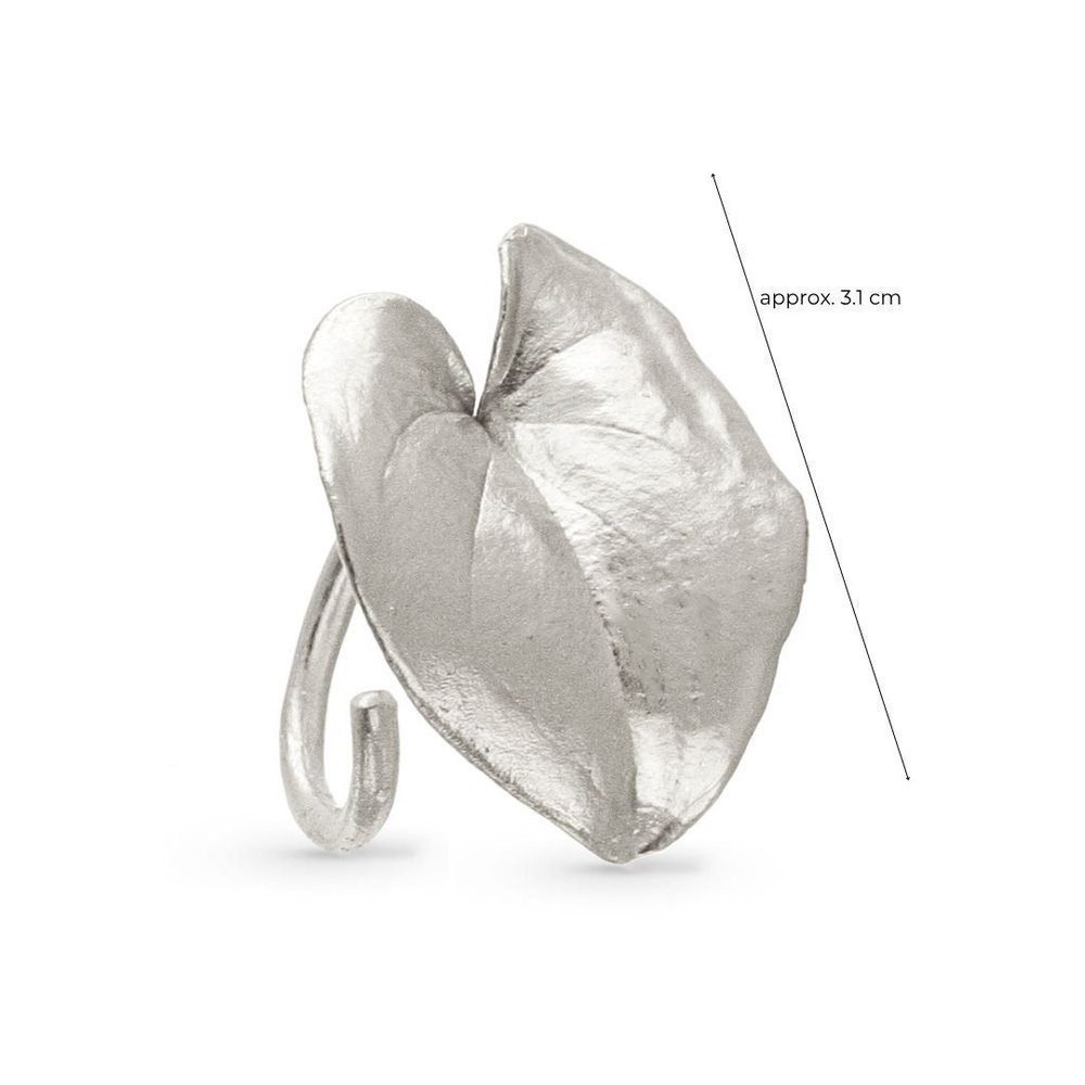 Ianira Ring statement, with narrow twig base, Sterling silver  