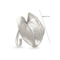 Ianira Ring statement, with narrow twig base, Sterling silver  