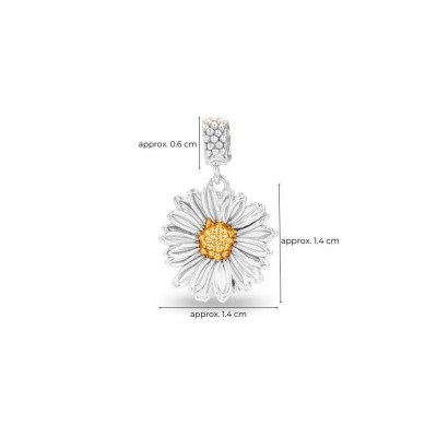 Daisy Field Daisy Tack pin  layer, 24K Gold and sterling silver  