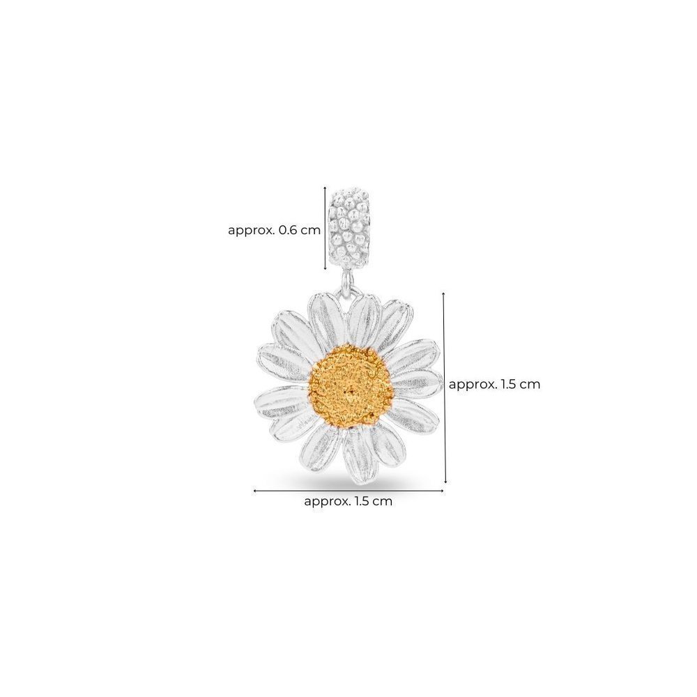 Ismini Daisy Tack pin  layer, 24K Gold and sterling silver  