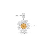 Ismini Daisy Tack pin  layer, 24K Gold and sterling silver  